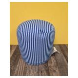 Pouf Striped Blue - Room Essentialsâ¢