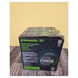 Greenworks 24V Bluetooth Speaker Kit  AC/DC Wireless Worksite Speaker  2Ah Battery and Charger Included - Retail: $299