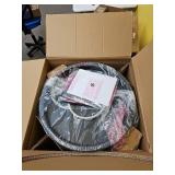 Round Metal Outdoor Column Fire Pit Black - Thresholdâ¢ - Retail: $400