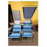Ocean Zero Beach Chair with Canopy(2 chairs) - Retail: $120