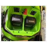 Greenworks - 24V (2x24V) 21-Inch Self-Propelled Lawn Mower (2 x 5.0Ah Batteries and Charger Included) - Green - Retail: $502