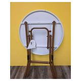 Threshold Round Folding Patio Cafe Table