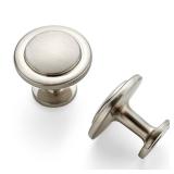 50 Pack Brushed Nickel Cabinet Pulls 1-1/4 inch Kitchen Cabinet Knobs Drawer Knobs Dresser Drawer Pulls Door Dresser Handles for Cupboard - Retail: $50