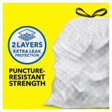 Glad Tall Kitchen Drawstring Trash Bags - Odorshield 13 Gallon Trash Bag, Febreze Fresh Clean, 110 Count - Retail: $20