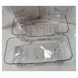 Bath Toy Storage Organizer 2 Pack, Transparent Bath Toy Holder with Drain Holes, Durable Plastic Bathtub Toy Storage for Bathroom, Quick-Dry Drainable Shower Caddy, Easy to Clean and Install - Retail: