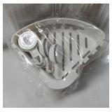 Corner Shower Caddy Suction Cup, shower shelves suction cup, 2 Pack Basket Powerful Bathroom, Waterproof & Oil-proof Organizer for Kitchen, No-Drilling Removable - Retail: $30