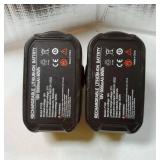 2-Pack 18v 5.0Ah Lithium lon Rapid Rechargeable Replacement Battery, Compatible with Ryobi 18v One+ Power Tools and Charger P100 P102 P103 P104 P105 P107 P108 P109 - Retail: $40