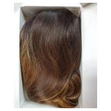 Brown Mixed Blonde Wig Long Blonde Highlight Wavy Wigs for Women Heat Resistant Synthetic Hair Replacement Wigs.