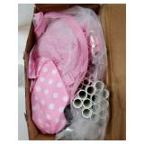 Princess Castle Play Tent for Girls Large Kids Play Tents Hexagon Playhouse with Star Lights Toys for Children Indoor Games (Pink) - Retail: $28