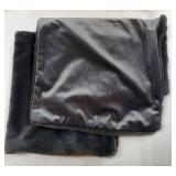 Home Brilliant Lumbar Pillow Cover Dark Grey, Rectangle Faux Fur Pillow Covers for Bed Living Room, Decorative Throw Pillows for Couch, Pack of 2, 12x20 inch, 30x50 cm, Dark Grey