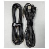 90 Degree iPhone Charging Cable 2Pack 10ft Right Angle Nylon Braided Lightning Charger Cord Compatible with iPhone 14 13 12 11 Pro Max XS XR X 8 7 6 5 Plus iPadï¼Blackï¼ - Retail: $14