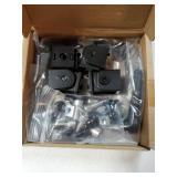 BLCCLOY 4 Sets Black 2020 Aluminum Extrusion Pivot Hinge Swivel Degree Angle Bracket with Handle for 20 Series 20/20 2040 V T Slot Extruded Aluminum Profile Hardware Connector - Retail: $19