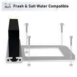 Aluminum Transom Trolling Motor Mount Bracket, Universal Electric Trolling Motor Mount for Kayaks with a Flat Stern, Transom Motor Mount Use for Electric Trolling Motors Only - Retail: $40