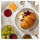 20 Set Reusable Snack Containers, 2-Compartment Dipping Containers with Lid for Refrigeration, Portion Control, Outdoor Takeaway Sauce Dip Case