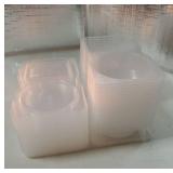 20 Set Reusable Snack Containers, 2-Compartment Dipping Containers with Lid for Refrigeration, Portion Control, Outdoor Takeaway Sauce Dip Case