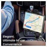 Cup Holder Car Tablet Mount for Truck, Universal iPad Holder for 7-11 iPad Pro Air Mini, Galaxy Tab, Adjustable Arm, Extendable & Flexible Car Mount for Road Trip Essentials, Travel Accessories - Reta