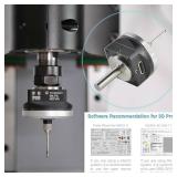 PGFUN DIY CNC Touch Probe XYZ Axis 3D Digitizing Edge Finder 3-Coordinate Measuring Sensor Kit with 6 mm Shank & 2.0 mm Tungsten Steel Ball Tip - Retail: $77