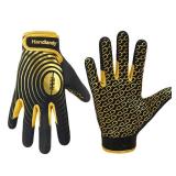 Youth Football Gloves, Sticky Wide Receiver Gloves for Kids, White and Gold Stretch Fit Football Glove (Black and Gold, XX-Large) - Retail: $24