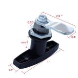 2Pcs T Handle Lock Cam Lock Swing Knob for Drawer Cabinet Door Lock Electrical Panel Door Latches keyless Locking Device Black - Retail: $17