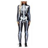 2024 Halloween Skull and Bones Monster Costume, XL - Retail: $20