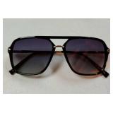 Sunglasses for Women & Men, Square, Retro, Polarized Lens, Trendy Aviator, 90s Shades (SJ2229, Black Grey) - Retail: $16