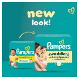 Pampers Swaddlers Diapers, Size 3 (13-26 lbs), 136 Count, Absorbent, Keeps Baby Dry and Comfortable, Skin Safe Disposable Baby Diaper (Packaging May Vary) - Retail: $48