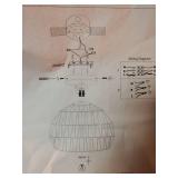 Boho Ceiling Light Fixtures Cream White Rattan Chandelier Light Small Rattan Flush Mount Ceiling Light Hand-Woven Chandelier for Nursery Light Fixture Kitchen Farmhouse Bedroom Chandeliers - Retail: $