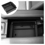Center Console Organizer Compatible with Toyota Grand Highlander 2025 2024 Accessories Black ABS Plastic Material Armrest Secondary Storage Box