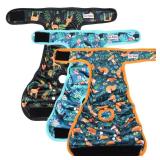 Washable Dog Diapers (3 Pack), Reusable Dog Diapers for Doggie Heat Period, Reusable Doggie Diaper for Female Dogs (Giraffe, Tucan, Fox, XX-Large) - Retail: $28