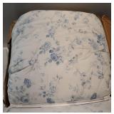 Laura Ashley 3pc King Belinda Comforter Bedding Set Blue: Reversible, OEKO-TEX Certified - Retail: $190