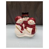 St. Nicholas Square \"Warm Wishes\" Snowman Family Cookie Jar