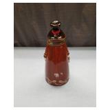 Ceramic Snowman Bell with Floral Design