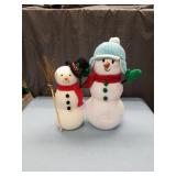 Decorative Snowman Couple Holiday Figurines