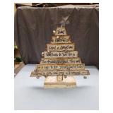 Burton & Burton Decor Wood Christmas Tree