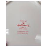 Snowman Shaped Holiday Dessert Plates Set of 4