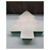 Starbucks Christmas Tree Display with Mini Cup Ornaments