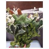 Holiday Berry and Pine Floral Stems