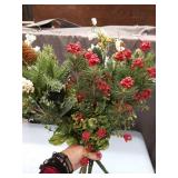 Holiday Berry and Pine Floral Stems