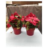 Red Poinsettia Holiday Centerpiece