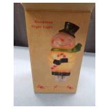 Snowman Night Light with Candy Cane
