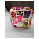Thirty One Christmas Mini Storage Bin Hello Holiday Multicolor Snow Tree Jolly And Snowman