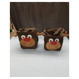 (2) Thirty-One Littles Carry All Caddy Reindeer