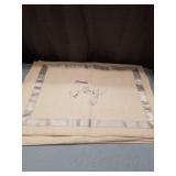 (6) Joy Embroidered Placemat