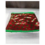 Christmas Tree Collar  Sequin Tree Skirt Christmas Velvet Xmas Tree Stand Collar Sparkle Metallic Tree Ring Box Skirt Christmas Tree Trunk Base Cover for Home Holiday Ornaments