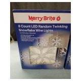 Merry Brite LED Snowflake Wire Lights - 2 Boxes