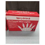 Merry Brite 70 Count Mini Christmas Lights - 2 Boxes