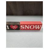 Snowman Christmas Decor Block Set