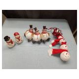 LOT OF RANDOM SNOWMEN DECORATIONS