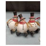 LOT OF RANDOM SNOWMEN DECORATIONS
