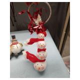 LOT OF RANDOM SNOWMEN DECORATIONS